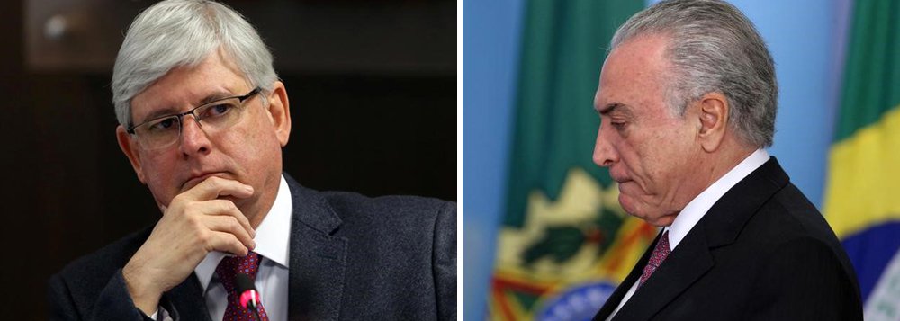 O procurador-geral da República, Rodrigo Janot, afirmou que a vitória de Michel Temer ontem na Câmara não afeta as investigações em curso; o chefe do Ministério Público Federal já está com a próxima denúncia contra Temer engatilhada; Janot, está aprofundando as investigações que sustentarão mais uma denúncia, desta vez por obstrução de Justiça no caso JBS; o material promete ser ainda mais devastador que o primeiro; além disso, segundo um investigador, em outro processo Temer também deverá ser apontado como chefe de organização criminosa; Temer deverá ser apontado como comandante do grupo integrado por ele, pelos ex-deputados Eduardo Cunha e Henrique Eduardo Alves, entre outros políticos do PMDB na Câmara (Foto: Giuliana Miranda) O procurador-geral da República, Rodrigo Janot, afirmou que a vitória de Michel Temer ontem na Câmara não afeta as investigações em curso; o chefe do Ministério Público Federal já está com a próxima denúncia contra Temer engatilhada; Janot, está aprofundando as investigações que sustentarão mais uma denúncia, desta vez por obstrução de Justiça no caso JBS; o material promete ser ainda mais devastador que o primeiro; além disso, segundo um investigador, em outro processo Temer também deverá ser apontado como chefe de organização criminosa; Temer deverá ser apontado como comandante do grupo integrado por ele, pelos ex-deputados Eduardo Cunha e Henrique Eduardo Alves, entre outros políticos do PMDB na Câmara