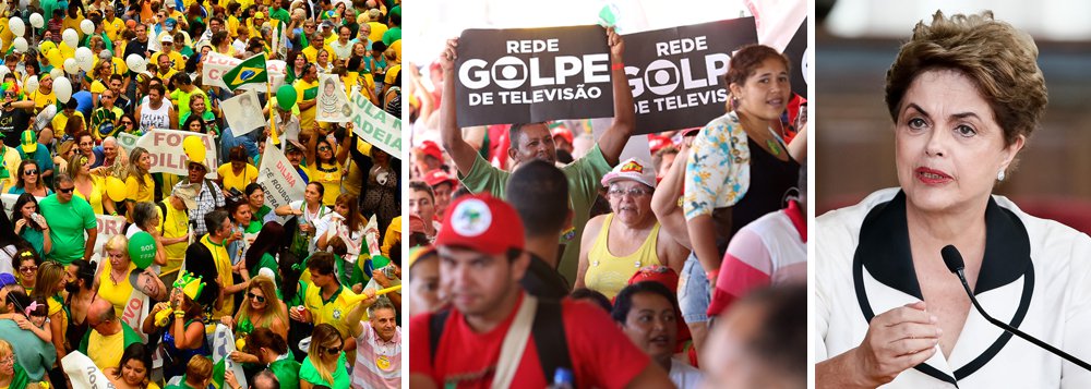Durante as manifestações que levaram ao golpe de 2016, convocadas pela Globo, muitos analistas questionavam o fato de brasileiros saírem às ruas com camisas da Confederação Brasileira de Futebol; agora, a investigação norte-americana sobre os escândalos da Fifa revela ao mundo a gigantesca rede de corrupção privada que une empresas como a Globo e a negociação de direitos de transmissão esportiva; tudo isso mostra o caldo de cultura que esteve por trás do golpe de 2016, em que, em nome do combate à corrupção, os brasileiros saíram às ruas para derrubar uma presidente honesta e instalar uma quadrilha no poder; reveja debate na TV 247 sobre o tema (Foto: Leonardo Attuch) Durante as manifestações que levaram ao golpe de 2016, convocadas pela Globo, muitos analistas questionavam o fato de brasileiros saírem às ruas com camisas da Confederação Brasileira de Futebol; agora, a investigação norte-americana sobre os escândalos da Fifa revela ao mundo a gigantesca rede de corrupção privada que une empresas como a Globo e a negociação de direitos de transmissão esportiva; tudo isso mostra o caldo de cultura que esteve por trás do golpe de 2016, em que, em nome do combate à corrupção, os brasileiros saíram às ruas para derrubar uma presidente honesta e instalar uma quadrilha no poder; reveja debate na TV 247 sobre o tema