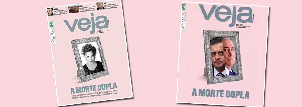 Depois de afirmar que Lula culpou Marisa pela compra do triplex, apontando a "morte dupla" da ex-primeira dama, na capa mais canalha de sua história, a revista da editora Abril estampará a morte política de Temer e Aécio em sua próxima edição? (Foto: Charles Nisz) Depois de afirmar que Lula culpou Marisa pela compra do triplex, apontando a "morte dupla" da ex-primeira dama, na capa mais canalha de sua história, a revista da editora Abril estampará a morte política de Temer e Aécio em sua próxima edição?