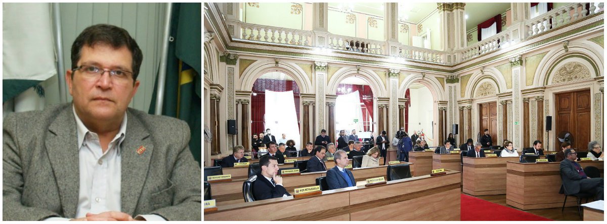 A Câmara Municipal de Curitiba começa a votar nesta segunda-feira (28) o projeto encaminhado pelo prefeito Rafael Greca (PMN) que revogando proibição das terceirizações na saúde e na educação; presidido por Mário Ferrari, o Sindicato dos Médicos do Paraná (Simepar) acusou os vereadores de Curitiba de serem "pouco interessados em compreender o que estarão aprovando" acerca das terceirizações (Foto: Leonardo Lucena) A Câmara Municipal de Curitiba começa a votar nesta segunda-feira (28) o projeto encaminhado pelo prefeito Rafael Greca (PMN) que revogando proibição das terceirizações na saúde e na educação; presidido por Mário Ferrari, o Sindicato dos Médicos do Paraná (Simepar) acusou os vereadores de Curitiba de serem "pouco interessados em compreender o que estarão aprovando" acerca das terceirizações