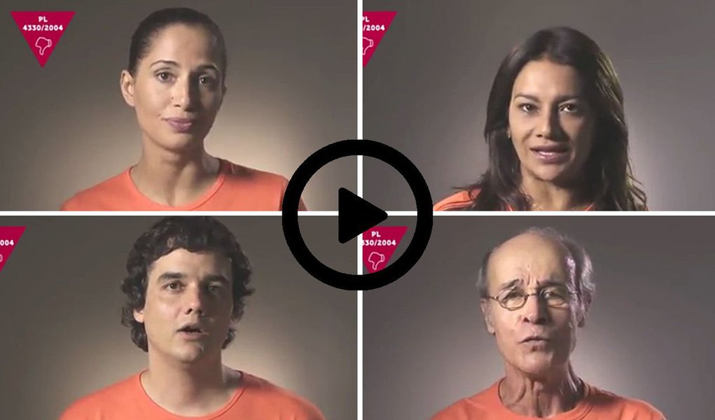 Viraliza nas redes sociais um vídeo em que vários artistas criticam e pedem mobilização sociedade contra o projeto de terceirização irrestrita de mão-de-obra, que pode ser votado nesta quarta-feira, 22, pela Câmara dos Deputados; atores Camila Pitanga, Wagner Moura, Dira Paes, entre outros, destacam que a terceirização trará benefícios apenas para os empresários, enquanto a classe trabalhadora somente perderá direitos conquistados na CLT; "Imagine a escola do seu filho sem professores, hospitais sem médicos e enfermeiros, uma construtora sem operários. Todos substituídos por funcionários com menos direitos e garantias" (Foto: Aquiles Lins) Viraliza nas redes sociais um vídeo em que vários artistas criticam e pedem mobilização sociedade contra o projeto de terceirização irrestrita de mão-de-obra, que pode ser votado nesta quarta-feira, 22, pela Câmara dos Deputados; atores Camila Pitanga, Wagner Moura, Dira Paes, entre outros, destacam que a terceirização trará benefícios apenas para os empresários, enquanto a classe trabalhadora somente perderá direitos conquistados na CLT; "Imagine a escola do seu filho sem professores, hospitais sem médicos e enfermeiros, uma construtora sem operários. Todos substituídos por funcionários com menos direitos e garantias"