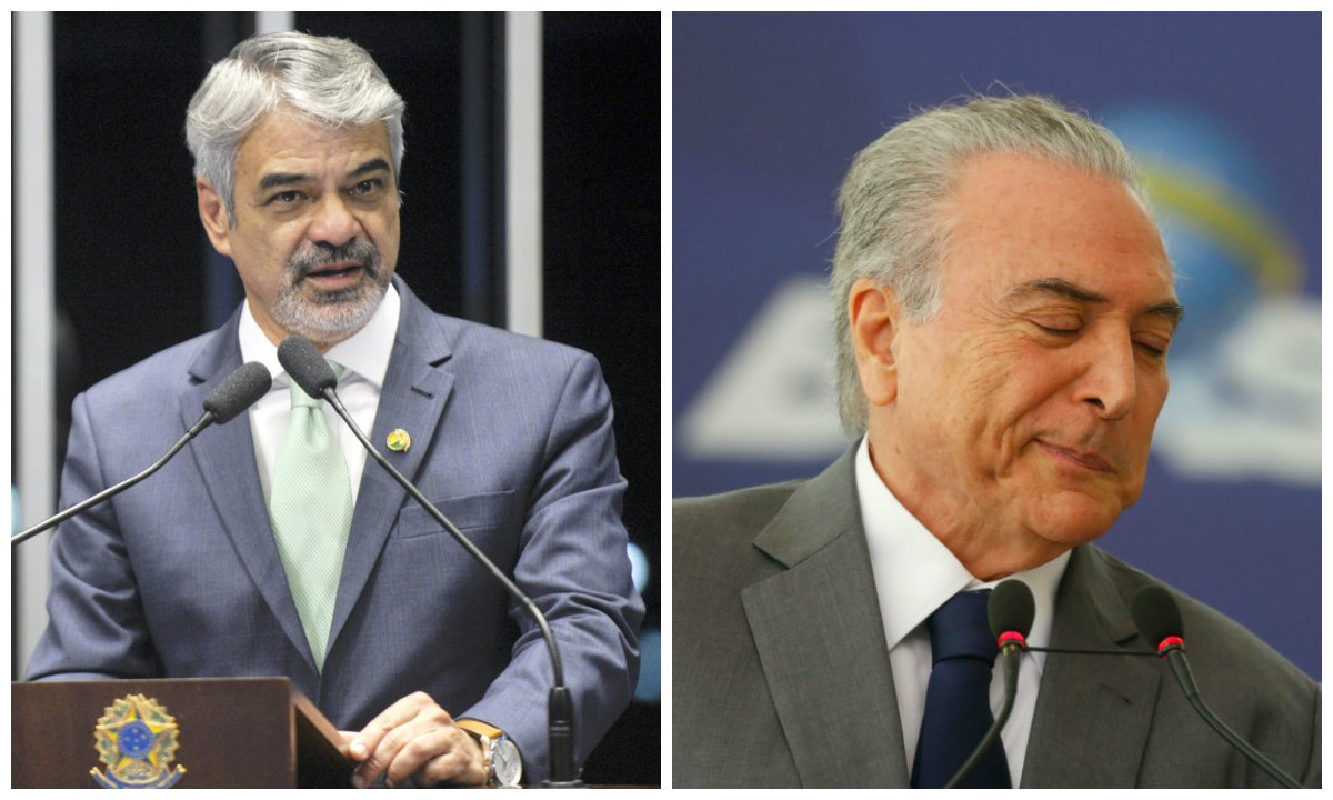 Senador Humberto Costa (PT-PE) e Michel Temer (PMDB) (Foto: Leonardo Lucena) Senador Humberto Costa (PT-PE) e Michel Temer (PMDB)