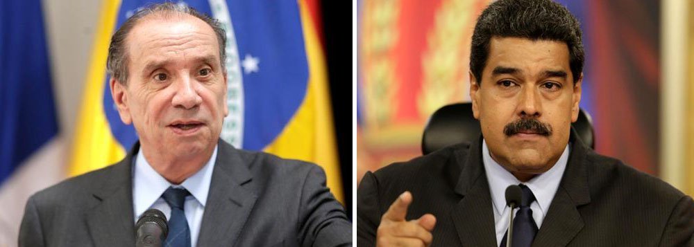 Ministro das Relações Exteriores do governo Temer, Aloysio Nunes, avaliou positivamente a suspensão da Venezuela do Mercosul por ruptura da ordem democrática, segundo ele, a suspensão da Venezuela diminuiu os "entraves nas negociações do Mercosul, trazendo mais liberdade de atuação aos quatro países sócio-fundadores do bloco"; na semana passada, presidente venezuelano, Nicolás Maduro, criticou MIchel temer, que pediu uma auditoria das eleições dos país vizinho; "Tem moral o presidente golpista do Brasil para vir auditar o processo eleitoral da Venezuela? Daqui da Venezuela, dizemos: Fora, Temer", disparou Maduro (Foto: Paulo Emílio) Ministro das Relações Exteriores do governo Temer, Aloysio Nunes, avaliou positivamente a suspensão da Venezuela do Mercosul por ruptura da ordem democrática, segundo ele, a suspensão da Venezuela diminuiu os "entraves nas negociações do Mercosul, trazendo mais liberdade de atuação aos quatro países sócio-fundadores do bloco"; na semana passada, presidente venezuelano, Nicolás Maduro, criticou MIchel temer, que pediu uma auditoria das eleições dos país vizinho; "Tem moral o presidente golpista do Brasil para vir auditar o processo eleitoral da Venezuela? Daqui da Venezuela, dizemos: Fora, Temer", disparou Maduro