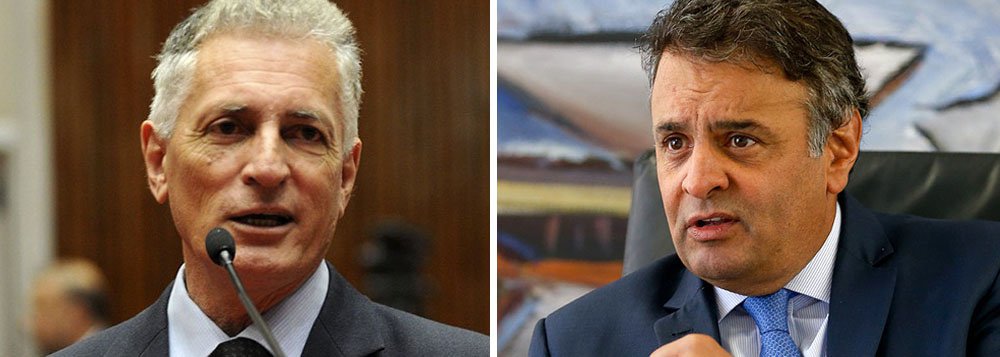 O deputado estadual Rogério Correia (PT) divulgou no Facebook um vídeo em que o senador Aécio Neves (PSDB-MG) e o dono da JSB, Joesley Batista, conversam por telefone sobre o pagamento de propina; o empresário confirma que esteve com Andrea Neves, irmã do parlamentar, para conversar sobre o assunto; "Ela me falou de fazer (R$) dois milhões, para tratar de advogado", diz Joesley; "Como é que a gente combina?", pergunta Aécio; "Tem que ver. Você vai lá em casa ou...", diz o empresário (Foto: Leonardo Lucena) O deputado estadual Rogério Correia (PT) divulgou no Facebook um vídeo em que o senador Aécio Neves (PSDB-MG) e o dono da JSB, Joesley Batista, conversam por telefone sobre o pagamento de propina; o empresário confirma que esteve com Andrea Neves, irmã do parlamentar, para conversar sobre o assunto; "Ela me falou de fazer (R$) dois milhões, para tratar de advogado", diz Joesley; "Como é que a gente combina?", pergunta Aécio; "Tem que ver. Você vai lá em casa ou...", diz o empresário