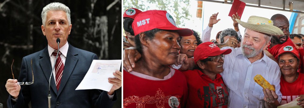 "Não aparecerão áudios com Lula pedindo propina (como ocorreu com Aécio). Não acharão apartamento de Lula com malas e malas de dinheiro (caso do Geddel). A turma de Curitiba gastou dinheiro e tempo para revirar a vida de Lula durante quase três anos. Não encontrou uma mísera prova. Para fazer valer sua narrativa (a de que Lula é corrupto), valeu-se de artifícios como um powerpoint ridículo, um filme ridículo e um juiz ridículo capaz de conferir valor a papéis rasurados ou sem assinatura. A Justiça verdadeira foi assim humilhada por essa gente ridícula. Pelo visto, continuará sendo", diz o deputado estadual Rogério Correia, do PT (Foto: Leonardo Attuch) "Não aparecerão áudios com Lula pedindo propina (como ocorreu com Aécio). Não acharão apartamento de Lula com malas e malas de dinheiro (caso do Geddel). A turma de Curitiba gastou dinheiro e tempo para revirar a vida de Lula durante quase três anos. Não encontrou uma mísera prova. Para fazer valer sua narrativa (a de que Lula é corrupto), valeu-se de artifícios como um powerpoint ridículo, um filme ridículo e um juiz ridículo capaz de conferir valor a papéis rasurados ou sem assinatura. A Justiça verdadeira foi assim humilhada por essa gente ridícula. Pelo visto, continuará sendo", diz o deputado estadual Rogério Correia, do PT