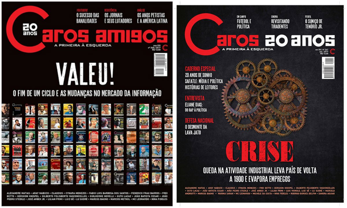 Em um texto emocionante, o jornalista e escritor Camilo Vannuchi anuncia o fim da publicação de esquerda depois de 20 anos; "Caros Amigos sobreviveu a 2016, mas não suportou 2017. Sucumbiu por falência múltipla de órgãos. Sua última edição chega às bancas com esta capa e com um editorial de despedida", diz ele (Foto: Gisele Federicce) Em um texto emocionante, o jornalista e escritor Camilo Vannuchi anuncia o fim da publicação de esquerda depois de 20 anos; "Caros Amigos sobreviveu a 2016, mas não suportou 2017. Sucumbiu por falência múltipla de órgãos. Sua última edição chega às bancas com esta capa e com um editorial de despedida", diz ele