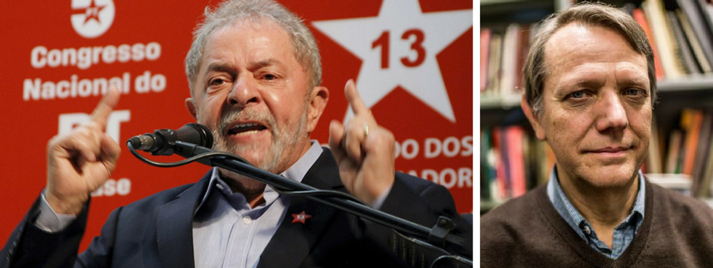 Em sua coluna neste sábado, André Singer afirmou que a candidatura de Luiz Inácio Lula da Silva à Presidência em 2018 será boa para a democracia brasileira; "No lusco-fusco em que nos encontramos —uma situação que oscila entre a plenitude democrática e surtos de exceção ocasionais, porém frequentes— o destino jurídico do líder petista será chave. Caso Lula possa candidatar-se, a recomposição do tecido democrático esgarçado pelo golpe parlamentar ganha densidade. Na hipótese contrária, a instabilidade tende a se prolongar, abrindo caminho para saídas autoritárias", escreve (Foto: Giuliana Miranda) Em sua coluna neste sábado, André Singer afirmou que a candidatura de Luiz Inácio Lula da Silva à Presidência em 2018 será boa para a democracia brasileira; "No lusco-fusco em que nos encontramos —uma situação que oscila entre a plenitude democrática e surtos de exceção ocasionais, porém frequentes— o destino jurídico do líder petista será chave. Caso Lula possa candidatar-se, a recomposição do tecido democrático esgarçado pelo golpe parlamentar ganha densidade. Na hipótese contrária, a instabilidade tende a se prolongar, abrindo caminho para saídas autoritárias", escreve