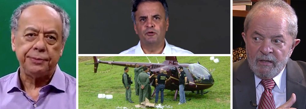 "Perseguição tem limites!", postou no Twitter o jornalista José Trajano, sobre a busca pela polícia paulista na casa do filho de Lula, Marcos Lula da Silva, em Paulínia, com base numa denúncia anônima - e infundada - de tráfico de drogas; "Na casa de quem dizem que cheira, nenhuma operação. Por falar nisso, e o helicóptero hein? Nada?", questionou ainda Trajano, em referência ao helicóptero encontrado em 2013 no Espírito Santo com 450 quilos de cocaína, e associado ao senador Zezé Perrella (PMDB-MG), aliado mais próximo de Aécio Neves (PSDB-MG) (Foto: Gisele Federicce) "Perseguição tem limites!", postou no Twitter o jornalista José Trajano, sobre a busca pela polícia paulista na casa do filho de Lula, Marcos Lula da Silva, em Paulínia, com base numa denúncia anônima - e infundada - de tráfico de drogas; "Na casa de quem dizem que cheira, nenhuma operação. Por falar nisso, e o helicóptero hein? Nada?", questionou ainda Trajano, em referência ao helicóptero encontrado em 2013 no Espírito Santo com 450 quilos de cocaína, e associado ao senador Zezé Perrella (PMDB-MG), aliado mais próximo de Aécio Neves (PSDB-MG)