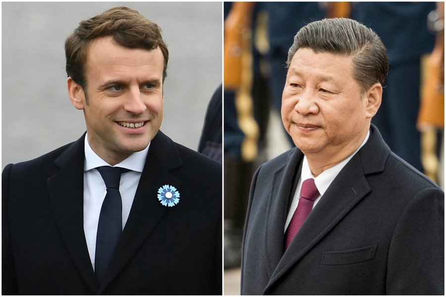 O presidente chinês, Xi Jinping, disse ao seu colega francês, Emmanuel Macron, nesta sexta-feira que espera que a França possa desempenhar um "papel construtivo" na questão nuclear na Península Coreana, disse a emissora estatal de TV da China; Xi fez o comentário em uma conversa por telefone com Macron (Foto: Aquiles Lins) O presidente chinês, Xi Jinping, disse ao seu colega francês, Emmanuel Macron, nesta sexta-feira que espera que a França possa desempenhar um "papel construtivo" na questão nuclear na Península Coreana, disse a emissora estatal de TV da China; Xi fez o comentário em uma conversa por telefone com Macron