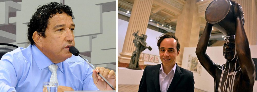 O curador da exposição "Queermuseu", Gaudêncio Fidélis, questiona a legalidade do pedido de sua condução coercitiva pela CPI dos Maus-Tratos, ressaltando que o assunto não tem relação com a mostra cancelada pelo Santander Cultural recentemente; em entrevista ao DCM, ele diz que o senador Magno Malta tem interesses claramente eleitoreiros e utiliza-se de seu cargo e do dinheiro público para perseguir artistas e trabalhadores honestos (Foto: Gisele Federicce) O curador da exposição "Queermuseu", Gaudêncio Fidélis, questiona a legalidade do pedido de sua condução coercitiva pela CPI dos Maus-Tratos, ressaltando que o assunto não tem relação com a mostra cancelada pelo Santander Cultural recentemente; em entrevista ao DCM, ele diz que o senador Magno Malta tem interesses claramente eleitoreiros e utiliza-se de seu cargo e do dinheiro público para perseguir artistas e trabalhadores honestos