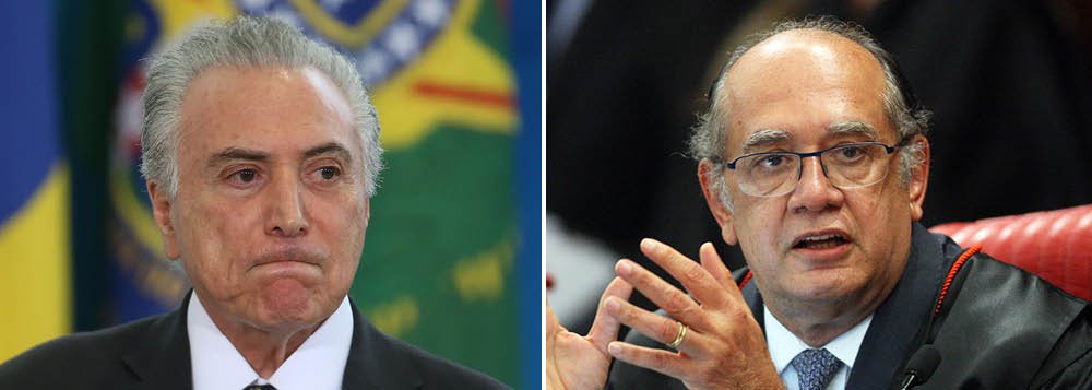 "Passados três anos, sete meses e um golpe abjeto, verifica-se que Gilmar foi premonitório: Michel Temer montou um Judiciário bolivariano e a divisão venezuelana da nossa sociedade é uma realidade inescapável", escreve o jornalista Kiko Nogueira, do Diário do Centro do Mundo; ele lembra que "a política intervencionista lhe outorgou os votos dos ministros que ele indicou no TSE, mais o do cada dia mais óbvio Gilmar, que fechou a noite em grande estilo" (Foto: Gisele Federicce) "Passados três anos, sete meses e um golpe abjeto, verifica-se que Gilmar foi premonitório: Michel Temer montou um Judiciário bolivariano e a divisão venezuelana da nossa sociedade é uma realidade inescapável", escreve o jornalista Kiko Nogueira, do Diário do Centro do Mundo; ele lembra que "a política intervencionista lhe outorgou os votos dos ministros que ele indicou no TSE, mais o do cada dia mais óbvio Gilmar, que fechou a noite em grande estilo"