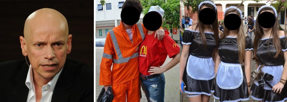 Filósofo fez uma crítica à festa realizada por alunos do Ensino Médio de uma escola do Rio Grande do Sul, chamada "Se nada der certo", em que se vestiram de vendedor, faxineiro e outras profissões; segundo Leandro Karnal, o comportamento dos estudantes "estabelece de forma clara que trabalhos mecânicos/ braçais são inferiores e podem ser ridicularizados, reforçando nossa tradição"; ele comenta ainda o preconceito contra os que recebem salários baixos; leia a íntegra (Foto: Gisele Federicce) Filósofo fez uma crítica à festa realizada por alunos do Ensino Médio de uma escola do Rio Grande do Sul, chamada "Se nada der certo", em que se vestiram de vendedor, faxineiro e outras profissões; segundo Leandro Karnal, o comportamento dos estudantes "estabelece de forma clara que trabalhos mecânicos/ braçais são inferiores e podem ser ridicularizados, reforçando nossa tradição"; ele comenta ainda o preconceito contra os que recebem salários baixos; leia a íntegra