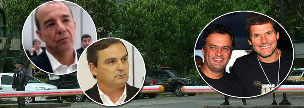 A Lava Jato voltou às ruas do Rio na manhã desta quinta-feira; agentes da PF prenderam o ex-secretário da Casa Civil do governo de Sérgio Cabral Régis Fichtner — suspeito de receber pelo menos R$ 1,6 milhão em propina — e o empresário Georges Sadala Rihan; o ex-dono da Delta Engenharia Fernando Cavendish, que cumpre prisão domiciliar, é alvo de condução coercitiva e já foi levado para depor; PF também foi à casa do empresário Alexandre Accioly, onde faz busca e apreensão; Accioly, um dos melhores amigos de Aécio Neves e sócio de Luciano Huck na rede de academias Body Tech, também foi intimado a prestar depoimento (Foto: Giuliana Miranda) A Lava Jato voltou às ruas do Rio na manhã desta quinta-feira; agentes da PF prenderam o ex-secretário da Casa Civil do governo de Sérgio Cabral Régis Fichtner — suspeito de receber pelo menos R$ 1,6 milhão em propina — e o empresário Georges Sadala Rihan; o ex-dono da Delta Engenharia Fernando Cavendish, que cumpre prisão domiciliar, é alvo de condução coercitiva e já foi levado para depor; PF também foi à casa do empresário Alexandre Accioly, onde faz busca e apreensão; Accioly, um dos melhores amigos de Aécio Neves e sócio de Luciano Huck na rede de academias Body Tech, também foi intimado a prestar depoimento