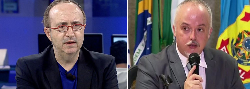 Jornalista Reinaldo Azevedo criticou o procurador Carlos Fernando dos Santos Lima, um dos coordenadores da Lava Jato, por ter recebido R$ 137 mil em diárias, fora os demais auxílios, em 2016;"Trago esses números no esforço de que esses procuradores sejam vistos por aquilo que são: funcionários que ganham os maiores salários da República, que recebem privilégios só equiparáveis àqueles de que dispõem os juízes e que não têm razão nenhuma para posar como os heróis sem interesses ou os mártires da República", diz Reinaldo (Foto: Aquiles Lins) Jornalista Reinaldo Azevedo criticou o procurador Carlos Fernando dos Santos Lima, um dos coordenadores da Lava Jato, por ter recebido R$ 137 mil em diárias, fora os demais auxílios, em 2016;"Trago esses números no esforço de que esses procuradores sejam vistos por aquilo que são: funcionários que ganham os maiores salários da República, que recebem privilégios só equiparáveis àqueles de que dispõem os juízes e que não têm razão nenhuma para posar como os heróis sem interesses ou os mártires da República", diz Reinaldo