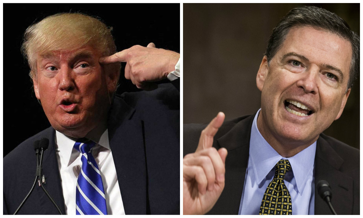 Presidente dos Estados Unidos, Donald Trump, e ex diretor do FBI James Comey (Foto: Charles Nisz) Presidente dos Estados Unidos, Donald Trump, e ex diretor do FBI James Comey