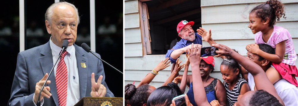 Membro da Comissão Política Nacional do Comitê Central do Partido Comunista do Brasil (PCB) e ex-presidente da Agência Nacional de Petróleo (ANP), Haroldo Lima afirma que, ante esse impasse de ver Lula liderando as pesquisas eleitorais, "os que dirigem a frente fascistizante, montada com setores do Judiciário, do Ministério Público e da grande Mídia, optaram então por dar mais um golpe, o de impedir que Lula, o candidato do povo, dispute a eleição (...), mas tendo o cuidado de fazer tudo isso como se estivesse cumprindo a lei, dando a impressão à sociedade que a Justiça está funcionando, que o Supremo está no comando do processo e que a Constituição está sendo respeitada" (Foto: Gisele Federicce) Membro da Comissão Política Nacional do Comitê Central do Partido Comunista do Brasil (PCB) e ex-presidente da Agência Nacional de Petróleo (ANP), Haroldo Lima afirma que, ante esse impasse de ver Lula liderando as pesquisas eleitorais, "os que dirigem a frente fascistizante, montada com setores do Judiciário, do Ministério Público e da grande Mídia, optaram então por dar mais um golpe, o de impedir que Lula, o candidato do povo, dispute a eleição (...), mas tendo o cuidado de fazer tudo isso como se estivesse cumprindo a lei, dando a impressão à sociedade que a Justiça está funcionando, que o Supremo está no comando do processo e que a Constituição está sendo respeitada"