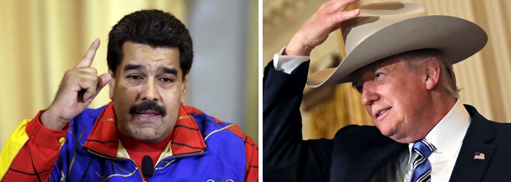 Relações entre a Venezuela e os Estados Unidos atingiram o pior momento da história, disse o presidente venezuelano, Nicolás Maduro; "Infelizmente estamos no pior momento do relacionamento com o governo dos Estados Unidos", afirmou; Maduro disse que ele e o presidente norte-americano, Donald Trump, deveriam ser respeitosos um com o outro, que as relações bilaterais deveriam ser normalizadas e um diálogo ser estabelecido; no começo do mês Trump chegou a sugerir que os EUA poderiam até realizar uma intervenção militar para resolver a crise venezuelana (Foto: Paulo Emílio) Relações entre a Venezuela e os Estados Unidos atingiram o pior momento da história, disse o presidente venezuelano, Nicolás Maduro; "Infelizmente estamos no pior momento do relacionamento com o governo dos Estados Unidos", afirmou; Maduro disse que ele e o presidente norte-americano, Donald Trump, deveriam ser respeitosos um com o outro, que as relações bilaterais deveriam ser normalizadas e um diálogo ser estabelecido; no começo do mês Trump chegou a sugerir que os EUA poderiam até realizar uma intervenção militar para resolver a crise venezuelana