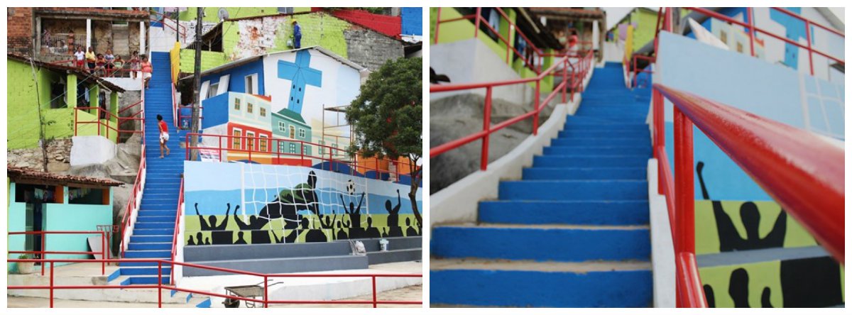 Por conta das comemorações do bicentenário de Alagoas, o governo prepara para este sábado (23) uma visita à grota do Ouro Preto, em Maceió, para destacar o ato de inclusão social que é realizada através do programa Vida Nova nas Grotas; em parceria com Programa das Nações Unidas para Assentamentos Urbanos (ONU-Habitat), outras 25 grotas estão sendo contempladas com serviços de mobilidade urbana, sendo quatro entregues e mais 21 em fase de execução; expectativa é que até o final do ano, os serviços de mobilidade do programa cheguem a 40 comunidades da capital (Foto: Voney Malta) Por conta das comemorações do bicentenário de Alagoas, o governo prepara para este sábado (23) uma visita à grota do Ouro Preto, em Maceió, para destacar o ato de inclusão social que é realizada através do programa Vida Nova nas Grotas; em parceria com Programa das Nações Unidas para Assentamentos Urbanos (ONU-Habitat), outras 25 grotas estão sendo contempladas com serviços de mobilidade urbana, sendo quatro entregues e mais 21 em fase de execução; expectativa é que até o final do ano, os serviços de mobilidade do programa cheguem a 40 comunidades da capital