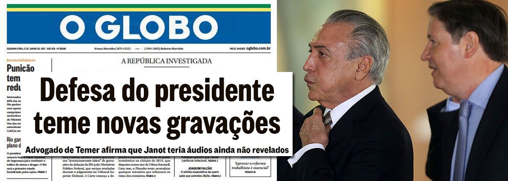 "Se a defesa de Temer acha que há gravações do “homem de boa índole” dizendo algo que poderia ser usado contra o presidente, isso deveria ter sido lancetado e, no mínimo, Loures ser acusado de usar a confiança presidencial para algo em nada semelhante aos atos de alguém de 'boa índole'", questiona o jornalista Fernando Brito; "Estamos assistindo a um jogo sujo, onde o comportamento da Procuradoria Geral da República mal consegue esconder seu apetite de poder e a premeditação de seus atos e, de outro lado, o de Temer, que não disfarça sequer sua culpa" (Foto: Aquiles Lins) "Se a defesa de Temer acha que há gravações do “homem de boa índole” dizendo algo que poderia ser usado contra o presidente, isso deveria ter sido lancetado e, no mínimo, Loures ser acusado de usar a confiança presidencial para algo em nada semelhante aos atos de alguém de 'boa índole'", questiona o jornalista Fernando Brito; "Estamos assistindo a um jogo sujo, onde o comportamento da Procuradoria Geral da República mal consegue esconder seu apetite de poder e a premeditação de seus atos e, de outro lado, o de Temer, que não disfarça sequer sua culpa"