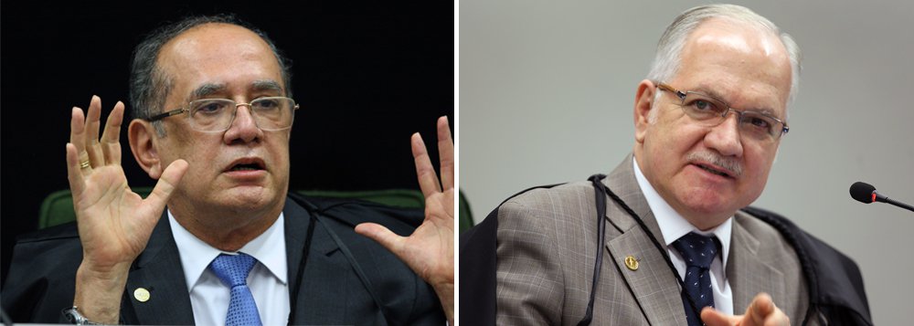 A reviravolta na delação do Grupo J&F provocou um embate nesta terça-feira entre os ministros do Supremo Tribunal Federal Gilmar Mendes e Edson Fachin, relator da Lava Jato; Gilmar afirmou que o STF vive "vexame" neste caso, e sugeriu que o nome de Fachin poderá ficar "manchado" diante das polêmicas envolvendo as delações e investigações do esquema de corrupção, e que o episódio da JBS deve ter provocado constrangimento ao colega; na réplica, Fachin disse que tem julgado com as provas dos autos e que está "com a alma em paz" (Foto: Romulo Faro) A reviravolta na delação do Grupo J&F provocou um embate nesta terça-feira entre os ministros do Supremo Tribunal Federal Gilmar Mendes e Edson Fachin, relator da Lava Jato; Gilmar afirmou que o STF vive "vexame" neste caso, e sugeriu que o nome de Fachin poderá ficar "manchado" diante das polêmicas envolvendo as delações e investigações do esquema de corrupção, e que o episódio da JBS deve ter provocado constrangimento ao colega; na réplica, Fachin disse que tem julgado com as provas dos autos e que está "com a alma em paz"