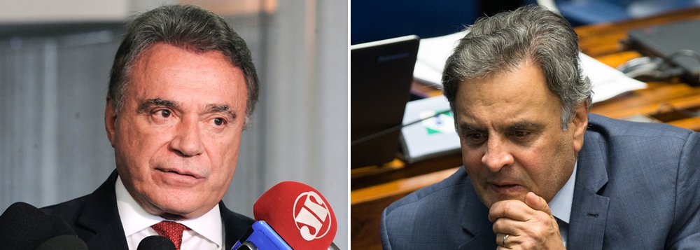 Senador Alvaro Dias expôs o entendimento do Podemos de que o Senado não deveria deliberar sobre a decisão da Primeira Turma do STF, que determinou o afastamento do senador Aécio Neves (PSDB-MG) do mandato; "Nós podemos, eventualmente, ser condenados; a instituição não deve, em momento algum, ser condenada, já que são instituições essenciais ao Estado de direito democrático. Por essa razão, o meu partido, o Podemos, advoga que esta questão seja resolvida no âmbito do Supremo Tribunal Federal, pela via recursal", defendeu (Foto: Gisele Federicce) Senador Alvaro Dias expôs o entendimento do Podemos de que o Senado não deveria deliberar sobre a decisão da Primeira Turma do STF, que determinou o afastamento do senador Aécio Neves (PSDB-MG) do mandato; "Nós podemos, eventualmente, ser condenados; a instituição não deve, em momento algum, ser condenada, já que são instituições essenciais ao Estado de direito democrático. Por essa razão, o meu partido, o Podemos, advoga que esta questão seja resolvida no âmbito do Supremo Tribunal Federal, pela via recursal", defendeu