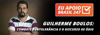 O ativista Guilherme Boulos, militante do MTST, apoia a campanha de assinaturas solidárias do 247. "Num momento como esse, de avanço da intolerância e do discurso de ódio em toda a mídia, é mais do que importante fortalecer os meios democráticos e que dão voz aos movimentos sociais", diz ele (Foto: Leonardo Attuch) O ativista Guilherme Boulos, militante do MTST, apoia a campanha de assinaturas solidárias do 247. "Num momento como esse, de avanço da intolerância e do discurso de ódio em toda a mídia, é mais do que importante fortalecer os meios democráticos e que dão voz aos movimentos sociais", diz ele