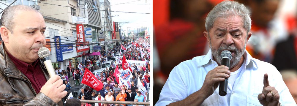 O presidente nacional da CUT-Brasil, Vagner Freitas, em vídeo, convoca a militância para estar com o ex-presidente Lula nesta quarta-feira (13), em Curitiba; Lula prestará novo depoimento ao juiz Sérgio Moro no âmbito da lava jato; Freitas afirma que o objetivo do judiciário é tirar o ex-presidente da disputa eleitoral de 2018; “Eleição sem Lula é fraude”, avisa; vídeo (Foto: Leonardo Lucena) O presidente nacional da CUT-Brasil, Vagner Freitas, em vídeo, convoca a militância para estar com o ex-presidente Lula nesta quarta-feira (13), em Curitiba; Lula prestará novo depoimento ao juiz Sérgio Moro no âmbito da lava jato; Freitas afirma que o objetivo do judiciário é tirar o ex-presidente da disputa eleitoral de 2018; “Eleição sem Lula é fraude”, avisa; vídeo