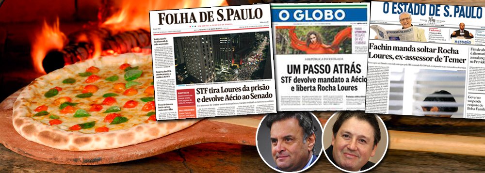 Era inevitável: depois que a Lava Jato fugiu do script original, que previa a destruição do PT e do ex-presidente Lula, e passou a atingir também as forças golpistas – leia-se o PMDB e de Michel Temer e o PSDB de Aécio Neves – o Supremo Tribunal voltou a ser garantista; num mesmo dia, o senador Aécio Neves (PSDB-MG) teve seu mandato devolvido e o homem da mala Rodrigo Rocha Loures foi solto; constrangidos, os jornais que apoiaram o golpe agora retratam esse novo velho Brasil (Foto: Leonardo Attuch) Era inevitável: depois que a Lava Jato fugiu do script original, que previa a destruição do PT e do ex-presidente Lula, e passou a atingir também as forças golpistas – leia-se o PMDB e de Michel Temer e o PSDB de Aécio Neves – o Supremo Tribunal voltou a ser garantista; num mesmo dia, o senador Aécio Neves (PSDB-MG) teve seu mandato devolvido e o homem da mala Rodrigo Rocha Loures foi solto; constrangidos, os jornais que apoiaram o golpe agora retratam esse novo velho Brasil