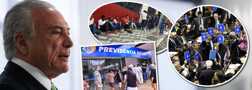 Segundo pesquisa do instituto Vox Populi, 80% dos brasileiros são contra as propostas de reformas Trabalhista e Previdenciária apresentadas pelo governo Temer e 90% acham que não vão conseguir sustentar suas famílias; entrevistados demonstram insegurança quanto ao presente e ao futuro caso o contrato intermitente de trabalho, um dos itens da reforma Trabalhista, já aprovado pela Câmara, seja aprovado no Senado, assim como o contrato de trabalho temporário; para 73%, é impossível negociar jornada com patrão sem a participação dos sindicatos; 69% avaliam também que não conseguirão se aposentar (Foto: Gisele Federicce) Segundo pesquisa do instituto Vox Populi, 80% dos brasileiros são contra as propostas de reformas Trabalhista e Previdenciária apresentadas pelo governo Temer e 90% acham que não vão conseguir sustentar suas famílias; entrevistados demonstram insegurança quanto ao presente e ao futuro caso o contrato intermitente de trabalho, um dos itens da reforma Trabalhista, já aprovado pela Câmara, seja aprovado no Senado, assim como o contrato de trabalho temporário; para 73%, é impossível negociar jornada com patrão sem a participação dos sindicatos; 69% avaliam também que não conseguirão se aposentar