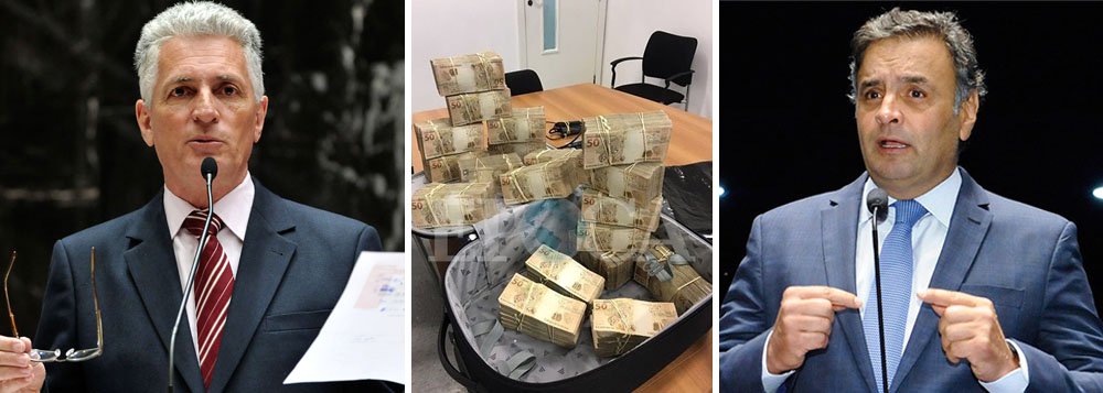Um dos principais adversários do senador Aécio Neves (PSDB-MG), o deputado Rogerio Correia, do PT de Minas Gerais, diz que o Senado tem a obrigação de cassar o parlamentar mineiro; "ele foi pego com a boca na botija negociando e recebendo propinas da JBS", afirma; "receber propina é quebra grave de decoro", diz ainda o deputado; nas gravações da JBS, Aécio pede negocia propinas com Joesley Batista e quatro malas com R$ 500 mil cada são entregues a seu primo Fred Pachedo, que está em prisão domiciliar (Foto: Leonardo Attuch) Um dos principais adversários do senador Aécio Neves (PSDB-MG), o deputado Rogerio Correia, do PT de Minas Gerais, diz que o Senado tem a obrigação de cassar o parlamentar mineiro; "ele foi pego com a boca na botija negociando e recebendo propinas da JBS", afirma; "receber propina é quebra grave de decoro", diz ainda o deputado; nas gravações da JBS, Aécio pede negocia propinas com Joesley Batista e quatro malas com R$ 500 mil cada são entregues a seu primo Fred Pachedo, que está em prisão domiciliar
