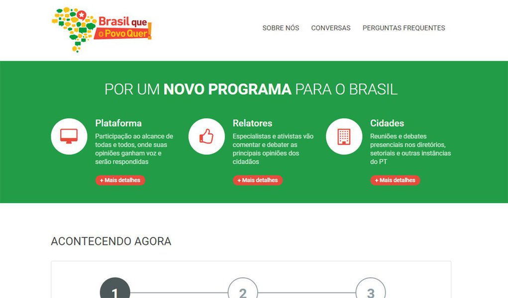 O PT lança na próxima semana, em Maceió, a Plataforma “O Brasil que o povo quer”; ação faz parte de um projeto nacional do partido para promover debate com os movimentos sociais, comunidades acadêmicas, sindicatos e associações de trabalhadores; objetivo é construir um programa para o País superar as dificuldades que enfrenta (Foto: Voney Malta) O PT lança na próxima semana, em Maceió, a Plataforma “O Brasil que o povo quer”; ação faz parte de um projeto nacional do partido para promover debate com os movimentos sociais, comunidades acadêmicas, sindicatos e associações de trabalhadores; objetivo é construir um programa para o País superar as dificuldades que enfrenta