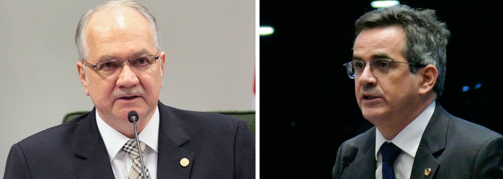Ministro do STF Edson Fachin determinou a abertura de um novo inquérito contra 12 políticos do PP, entre eles o presidente do partido, senador Ciro Nogueira (PI), e o líder do governo na Câmara, Aguinaldo Ribeiro (PP-PB), por corrupção passiva e lavagem de dinheiro por suposto recebimento indevido de R$ 4,34 milhões em recursos da empreiteira Queiroz Galvão (Foto: Paulo Emílio) Ministro do STF Edson Fachin determinou a abertura de um novo inquérito contra 12 políticos do PP, entre eles o presidente do partido, senador Ciro Nogueira (PI), e o líder do governo na Câmara, Aguinaldo Ribeiro (PP-PB), por corrupção passiva e lavagem de dinheiro por suposto recebimento indevido de R$ 4,34 milhões em recursos da empreiteira Queiroz Galvão