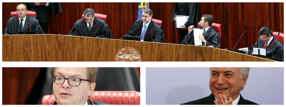 Ministros do TSE (Tribunal Superior Eleitoral) podem estar dispostos a ignorar provas de corrupção na campanha de 2014 para, assim, manterem Michel Temer na Presidência da República; a justificativa dos magistrados para uma eventual permanência de Temer, mesmo se forem provadas as várias denúncias de corrupção e caixa dois, é a manutenção da "estabilidade política do País"; a avaliação é expressa, porém, antes da apresentação do relatório de Herman Benjamin, sem data ainda para conclusão e cujo conteúdo está em elaboração (Foto: Giuliana Miranda) Ministros do TSE (Tribunal Superior Eleitoral) podem estar dispostos a ignorar provas de corrupção na campanha de 2014 para, assim, manterem Michel Temer na Presidência da República; a justificativa dos magistrados para uma eventual permanência de Temer, mesmo se forem provadas as várias denúncias de corrupção e caixa dois, é a manutenção da "estabilidade política do País"; a avaliação é expressa, porém, antes da apresentação do relatório de Herman Benjamin, sem data ainda para conclusão e cujo conteúdo está em elaboração