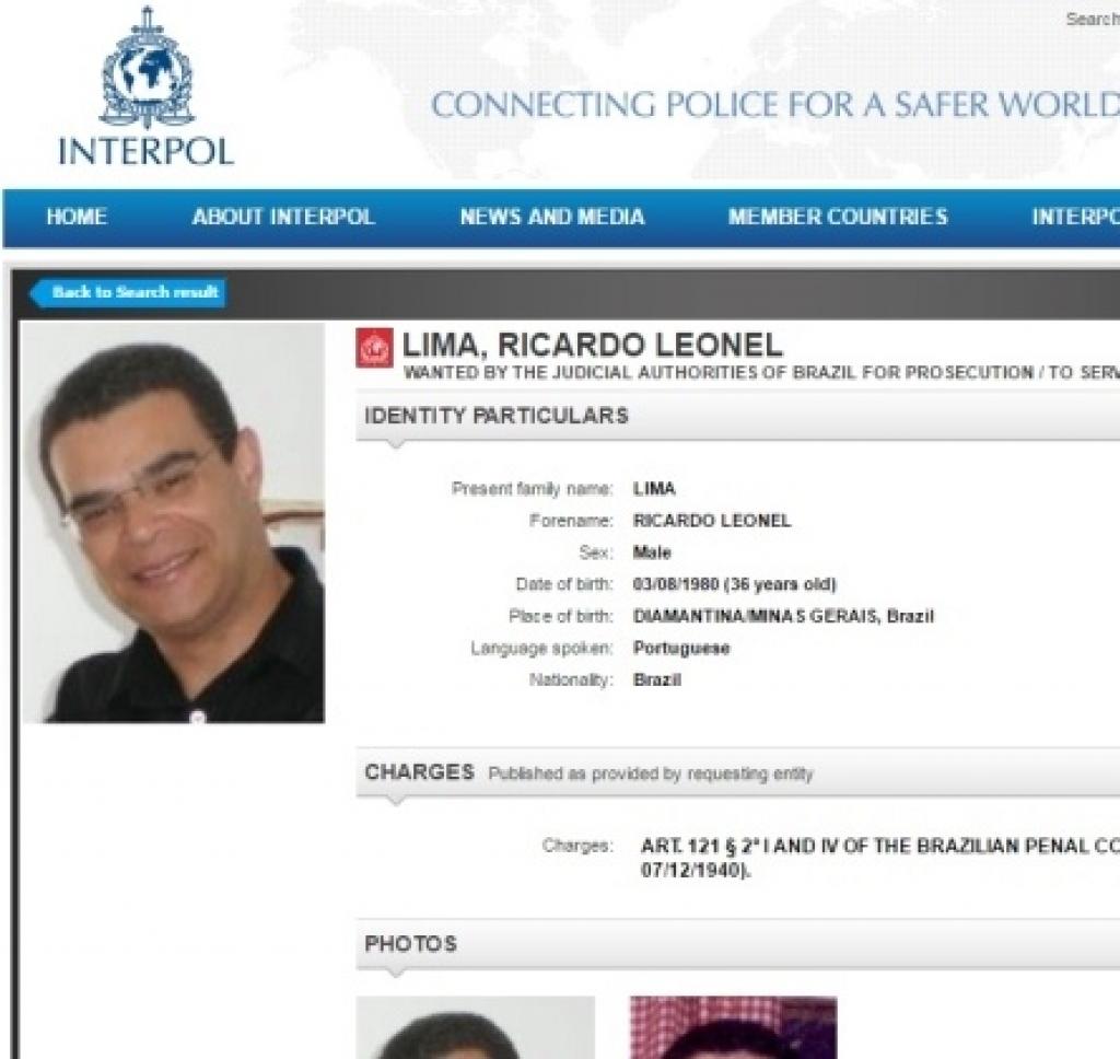 Ricardo Leonel Lima, acusado de matar a ex-namorada em Diamantina (MG), é deportado para o Brasil pela policia poprtguesa (Foto: Paulo Emílio) Ricardo Leonel Lima, acusado de matar a ex-namorada em Diamantina (MG), é deportado para o Brasil pela policia poprtguesa