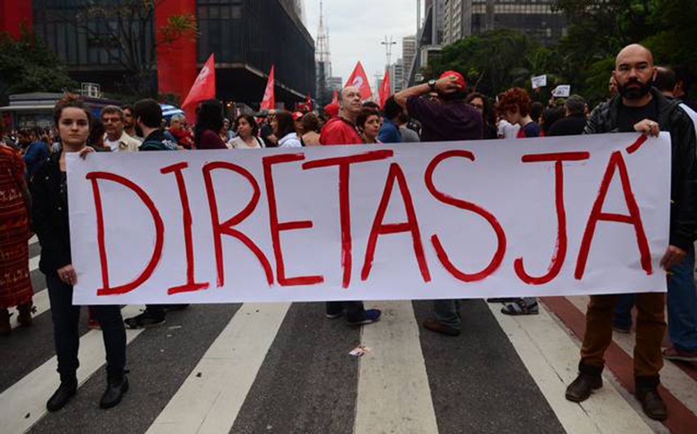 Frente Brasil Popular deve abrir o debate acerca da proposta de um plebiscito que convoque imediatamente novas eleições, essa é a posição honesta, a posição a ser defendida. O caminho válido nos obriga a resgatar a soberania do voto (Foto: Pedro Maciel) Frente Brasil Popular deve abrir o debate acerca da proposta de um plebiscito que convoque imediatamente novas eleições, essa é a posição honesta, a posição a ser defendida. O caminho válido nos obriga a resgatar a soberania do voto
