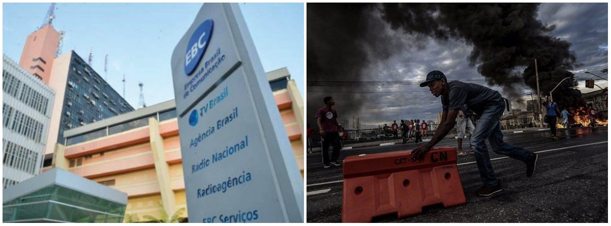 "O governo golpista de Michel Temer (PMDB) está mesmo a cada dia mostrando a sua cara. Como se não bastasse ter acabado com o Conselho Curador, onde se encontravam representantes da sociedade civil e reforçava a mídia pública, na Empresa Brasil de Comunicação (EBC) hoje predomina a censura. Foi demitido o coordenador geral de jornalismo da Agência Brasil, o jornalista André Muniz. Motivo: a Agência cobriu um ato do Movimento dos Trabalhadores Sem-Teto (MTST)", diz o jornalista Mário Augusto Jakobskind, do Brasil de Fato; "É dessa forma que age o espaço estatal representado pela EBC, presidida por um tal de Laerte Rimoli, um protegido e indicado pelo deputado cassado Eduardo Cunha" (Foto: Leonardo Lucena) "O governo golpista de Michel Temer (PMDB) está mesmo a cada dia mostrando a sua cara. Como se não bastasse ter acabado com o Conselho Curador, onde se encontravam representantes da sociedade civil e reforçava a mídia pública, na Empresa Brasil de Comunicação (EBC) hoje predomina a censura. Foi demitido o coordenador geral de jornalismo da Agência Brasil, o jornalista André Muniz. Motivo: a Agência cobriu um ato do Movimento dos Trabalhadores Sem-Teto (MTST)", diz o jornalista Mário Augusto Jakobskind, do Brasil de Fato; "É dessa forma que age o espaço estatal representado pela EBC, presidida por um tal de Laerte Rimoli, um protegido e indicado pelo deputado cassado Eduardo Cunha"