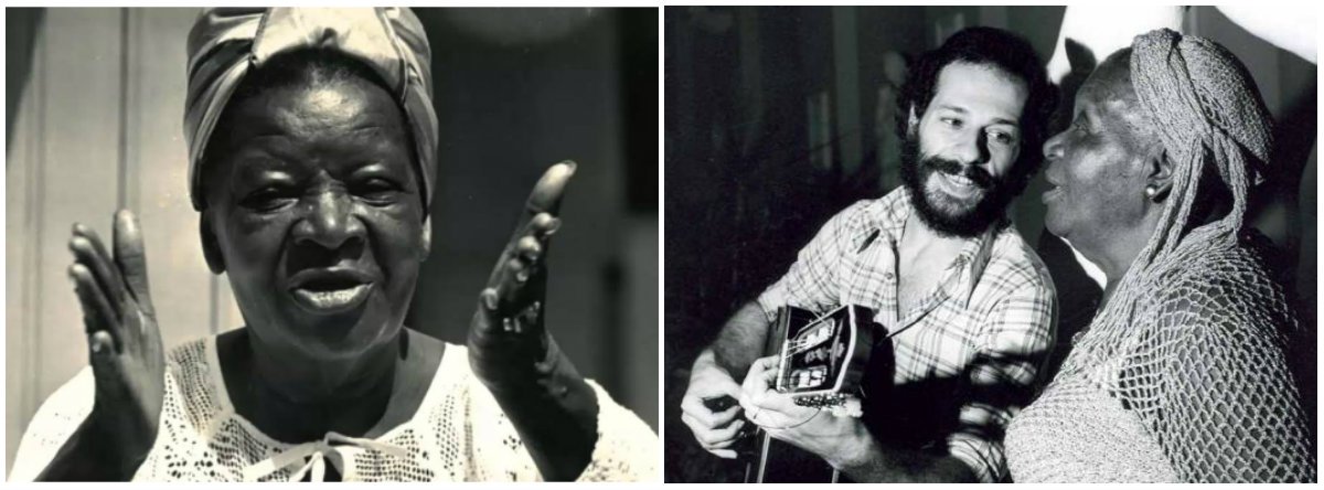 O poeta Hermínio Bello de Carvalho, que lançou a cantora Clementina de Jesus, aos 64 anos, no espetáculo Rosa de Ouro, em 1965, conta que, naquela época, a encontrou cantando numa taberna, em um momento de descontração. Até então, ela trabalhava como empregada doméstica de uma família no Rio de Janeiro. Este ano, 2017, a morte da cantora completa três décadas e em fevereiro, se viva, ela teria completado 116 anos (Foto: Gisele Federicce) O poeta Hermínio Bello de Carvalho, que lançou a cantora Clementina de Jesus, aos 64 anos, no espetáculo Rosa de Ouro, em 1965, conta que, naquela época, a encontrou cantando numa taberna, em um momento de descontração. Até então, ela trabalhava como empregada doméstica de uma família no Rio de Janeiro. Este ano, 2017, a morte da cantora completa três décadas e em fevereiro, se viva, ela teria completado 116 anos