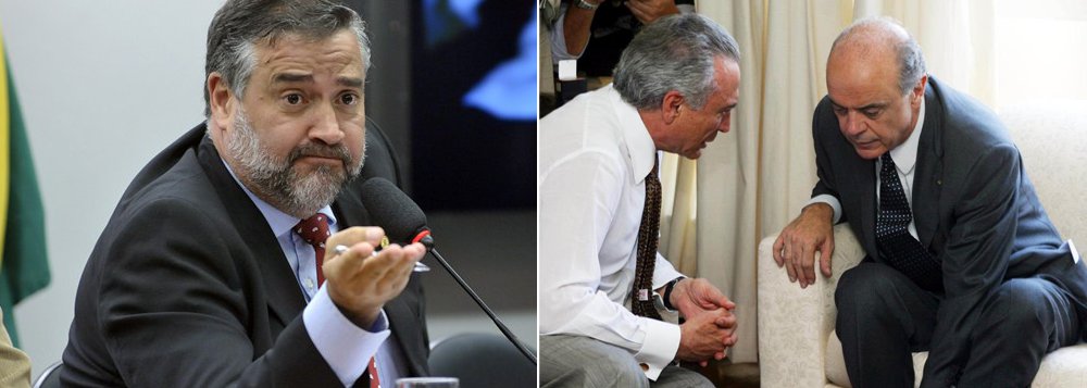 O deputado federal Paulo Pimenta (PT-RS) ironizou a justificativa do agora ex-ministro das Relações Exteriores, José Serra, para deixar o cargo; o tucano alegou problemas na coluna, local em que fez uma cirurgia em dezembro do ano passado, no Hospital Sírio-Libanês; segundo Pimenta, o "diagnóstico aponta que 'dor na lombar de Serra' foi provocada por excessos de covardia"; "De tanto se curvar para os EUA coluna ñ aguentou!", disse ele no Twitter (Foto: Leonardo Lucena) O deputado federal Paulo Pimenta (PT-RS) ironizou a justificativa do agora ex-ministro das Relações Exteriores, José Serra, para deixar o cargo; o tucano alegou problemas na coluna, local em que fez uma cirurgia em dezembro do ano passado, no Hospital Sírio-Libanês; segundo Pimenta, o "diagnóstico aponta que 'dor na lombar de Serra' foi provocada por excessos de covardia"; "De tanto se curvar para os EUA coluna ñ aguentou!", disse ele no Twitter