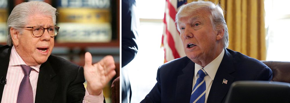 Carl Berstein, que ajudou a expor o envolvimento do ex-presidente norte-americano Richard Nixon no escândalo do Watergate, classificou os ataques de Donald Trump à imprensa como "mais traiçoeiros" que aqueles proferidos pelo predecessor; em entrevista à rede CNN, Carl Bernstein disse que a retórica de Trump traz à mente "ditadores e autoritários, incluindo Stalin e Hitler"; "Não há consenso cívico neste país como havia na época do Watergate, sobre uma conduta presidencial aceitável", afirmou o jornalista. "Trump está por conta própria, conduzindo um ataque demagógico às instituições da democracia. Estamos em terríveis tendências autoritárias" (Foto: Aquiles Lins) Carl Berstein, que ajudou a expor o envolvimento do ex-presidente norte-americano Richard Nixon no escândalo do Watergate, classificou os ataques de Donald Trump à imprensa como "mais traiçoeiros" que aqueles proferidos pelo predecessor; em entrevista à rede CNN, Carl Bernstein disse que a retórica de Trump traz à mente "ditadores e autoritários, incluindo Stalin e Hitler"; "Não há consenso cívico neste país como havia na época do Watergate, sobre uma conduta presidencial aceitável", afirmou o jornalista. "Trump está por conta própria, conduzindo um ataque demagógico às instituições da democracia. Estamos em terríveis tendências autoritárias"