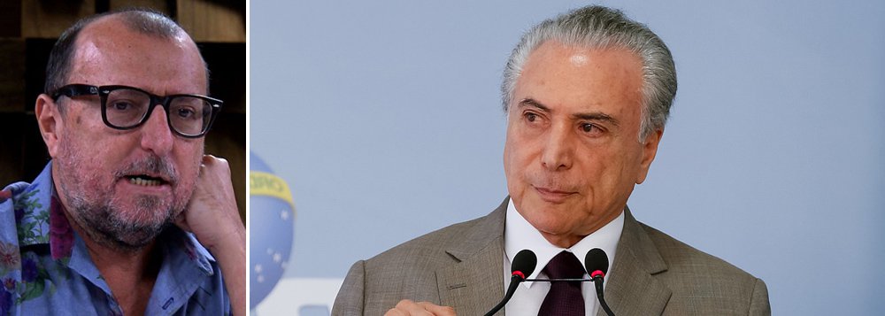 "Quem precisa de pós-verdade com essas versões chanceladas pela imprensa para salvar Temer do pacotão da Odebrecht?", questiona o jornalista, após vazamentos do depoimento de Marcelo Odebrecht divulgados na imprensa blindarem Michel Temer (Foto: Gisele Federicce) "Quem precisa de pós-verdade com essas versões chanceladas pela imprensa para salvar Temer do pacotão da Odebrecht?", questiona o jornalista, após vazamentos do depoimento de Marcelo Odebrecht divulgados na imprensa blindarem Michel Temer