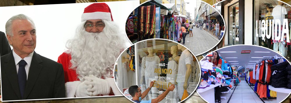 Dados divulgados nesta terça-feira, 14, pelo IBGE confirmam que o primeiro natal depois do golpe parlamentar de 2016 foi desastroso para a economia; as vendas no varejo brasileiro recuaram 4,9% em dezembro, na comparação com o mesmo período de 2015; no acumulado de 2016, a queda é de 6,2%, pior resultado para a série iniciada em 2011; se for comparado dezembro com o mês anterior, o resultado também é ruim: queda de 2,1%; com o país afundado na pior depressão econômica de sua história, o brasileiro segue sem esperança na retomada do crescimento (Foto: Aquiles Lins) Dados divulgados nesta terça-feira, 14, pelo IBGE confirmam que o primeiro natal depois do golpe parlamentar de 2016 foi desastroso para a economia; as vendas no varejo brasileiro recuaram 4,9% em dezembro, na comparação com o mesmo período de 2015; no acumulado de 2016, a queda é de 6,2%, pior resultado para a série iniciada em 2011; se for comparado dezembro com o mês anterior, o resultado também é ruim: queda de 2,1%; com o país afundado na pior depressão econômica de sua história, o brasileiro segue sem esperança na retomada do crescimento