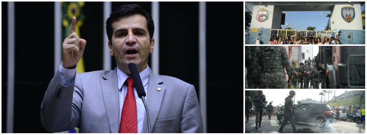 Deputado Givaldo Vieira (PT-ES), vice-governador do Espírito Santo entre 2011 e 2014, acredita que houve "omissão" e "negligência" do governo federal em tratar a crise de segurança no Estado, por demorar a enviar ajuda; Michel Temer, diz ele, "estava preocupado com outras coisas, como em emplacar seu ministro da Justiça no STF e proteger seus auxiliares"; "A crise que eclodiu aqui no Espírito Santo na área da segurança é uma face mais visível, mais dura, mais assustadora do que está por vir em todo o País em função dessa onda de política de recessão", acredita Vieira, que fala em "sucateamento do serviço público" após duras medidas de ajuste fiscal; confira a entrevista ao 247 (Foto: Gisele Federicce) Deputado Givaldo Vieira (PT-ES), vice-governador do Espírito Santo entre 2011 e 2014, acredita que houve "omissão" e "negligência" do governo federal em tratar a crise de segurança no Estado, por demorar a enviar ajuda; Michel Temer, diz ele, "estava preocupado com outras coisas, como em emplacar seu ministro da Justiça no STF e proteger seus auxiliares"; "A crise que eclodiu aqui no Espírito Santo na área da segurança é uma face mais visível, mais dura, mais assustadora do que está por vir em todo o País em função dessa onda de política de recessão", acredita Vieira, que fala em "sucateamento do serviço público" após duras medidas de ajuste fiscal; confira a entrevista ao 247