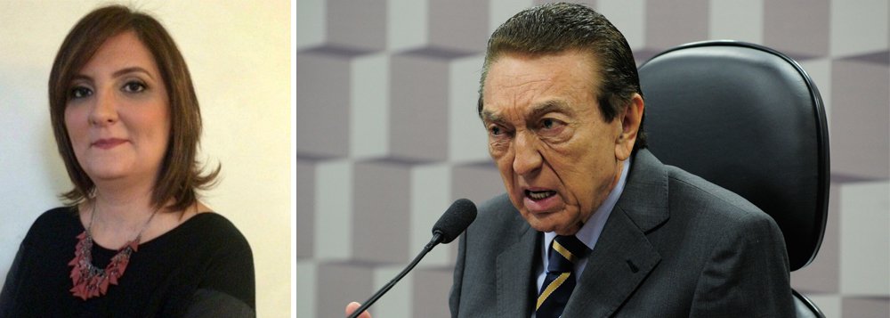 A pergunta é da jornalista Andreza Matais, editora da Coluna do Estadão; presidente da Comissão de Constituição e Justiça, o senador Edison Lobão (PMDB-MA) teve o filho, Marcio Lobão, alvo da Lava Jato nesta quinta-feira 16; ele próprio também é citado em delação (Foto: Gisele Federicce) A pergunta é da jornalista Andreza Matais, editora da Coluna do Estadão; presidente da Comissão de Constituição e Justiça, o senador Edison Lobão (PMDB-MA) teve o filho, Marcio Lobão, alvo da Lava Jato nesta quinta-feira 16; ele próprio também é citado em delação
