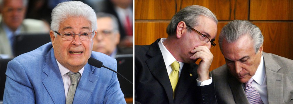 O senador Roberto Requião (PMDB-PR) alertou pelo Twitter, nesta sexta-feira (24), que o correligionário Michel Temer e integrantes de seu governo poderão ter o mesmo destino do ex-deputado Eduardo Cunha (PMDB-RJ) preso pela Lava Jato desde outubro do ano passado (Foto: Gisele Federicce) O senador Roberto Requião (PMDB-PR) alertou pelo Twitter, nesta sexta-feira (24), que o correligionário Michel Temer e integrantes de seu governo poderão ter o mesmo destino do ex-deputado Eduardo Cunha (PMDB-RJ) preso pela Lava Jato desde outubro do ano passado