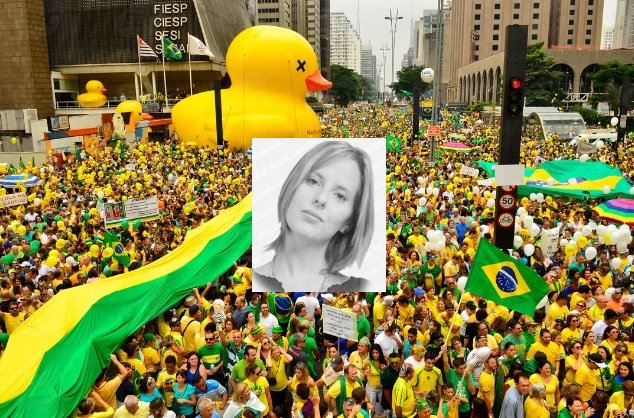 A deliciosa crônica que você vai ler abaixo talvez seja o melhor retrato daquela elite paulistana (da cidade de São Paulo) que vestiu camiseta da “pouco corrupta” CBF para berrar contra a “corrupção” (Foto: Eduardo Guimarães) A deliciosa crônica que você vai ler abaixo talvez seja o melhor retrato daquela elite paulistana (da cidade de São Paulo) que vestiu camiseta da “pouco corrupta” CBF para berrar contra a “corrupção”