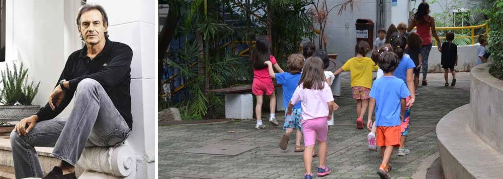A Escola da Vila, com valores progressistas e que se define como "pioneira no ensino construtivista", foi vendida para a empresa Bahema S. A., que tem como diretor de relações com o mercado Guilherme Affonso Ferreira Filho, simpatizante do MBL - notório defensor do projeto Escola sem Partido - e dos procuradores seletivos da Lava Jato; a escola nasceu, há quase quatro décadas, da união de um grupo de professores que queria ensinar, simplesmente ensinar com qualidade; texto do Jornalistas Livres (Foto: Gisele Federicce) A Escola da Vila, com valores progressistas e que se define como "pioneira no ensino construtivista", foi vendida para a empresa Bahema S. A., que tem como diretor de relações com o mercado Guilherme Affonso Ferreira Filho, simpatizante do MBL - notório defensor do projeto Escola sem Partido - e dos procuradores seletivos da Lava Jato; a escola nasceu, há quase quatro décadas, da união de um grupo de professores que queria ensinar, simplesmente ensinar com qualidade; texto do Jornalistas Livres
