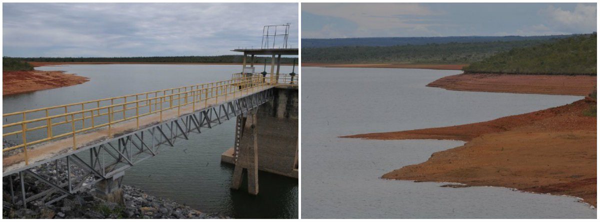 A Companhia de Saneamento Ambiental do DF (Caesb) prepara a implantação do rodízio de águas em vários regiões da capital de Brasilia, porque a Agência Reguladora de Águas, Energia e Saneamento Básico do DF (Adasa) reduziu os limites da vazão de captação de água dos sistemas do Descoberto e de Santa Maria/Torto; nesta segunda-feira (20), o reservatório do Descoberto apresentou nível de abastecimento de 37,49% e o de Santa Maria 45%; foto: barragem de Santa Maria (Foto: Leonardo Lucena) A Companhia de Saneamento Ambiental do DF (Caesb) prepara a implantação do rodízio de águas em vários regiões da capital de Brasilia, porque a Agência Reguladora de Águas, Energia e Saneamento Básico do DF (Adasa) reduziu os limites da vazão de captação de água dos sistemas do Descoberto e de Santa Maria/Torto; nesta segunda-feira (20), o reservatório do Descoberto apresentou nível de abastecimento de 37,49% e o de Santa Maria 45%; foto: barragem de Santa Maria