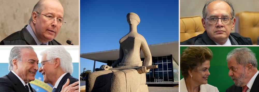 O mesmo Supremo Tribunal Federal que, nesta terça-feira, decidiu que Moreira Franco pode ser ministro de Michel Temer, por uma canetada do decano Celso de Mello, também avaliou, no ano passado, que o ex-presidente Luiz Inácio Lula da Silva não poderia assumir a Casa Civil no governo legítimo de Dilma Rousseff; assim como Moreira, Lula não era réu quando seu caso chegou ao STF, mas Dilma foi acusada de obstruir a Lava Jato, ao nomeá-lo ministro; no entanto, a recente reforma ministerial de Michel Temer teve como único objetivo blindar seu amigo Moreira Franco, que é investigado na Lava Jato, por propinas da Odebrecht, e também na Cui Bono, por desvios na Caixa Econômica Federal; a disparidade revela que o golpe e a perseguição criaram um quadro de total instabilidade jurídica no Brasil (Foto: Leonardo Attuch) www.brasil247.com - O mesmo Supremo Tribunal Federal que, nesta terça-feira, decidiu que Moreira Franco pode ser ministro de Michel Temer, por uma canetada do decano Celso de Mello, também avaliou, no ano passado, que o ex-presidente Luiz Inácio Lula da Silva não poderia assumir a Casa Civil no governo legítimo de Dilma Rousseff; assim como Moreira, Lula não era réu quando seu caso chegou ao STF, mas Dilma foi acusada de obstruir a Lava Jato, ao nomeá-lo ministro; no entanto, a recente reforma ministerial de Michel Temer teve como único objetivo blindar seu amigo Moreira Franco, que é investigado na Lava Jato, por propinas da Odebrecht, e também na Cui Bono, por desvios na Caixa Econômica Federal; a disparidade revela que o golpe e a perseguição criaram um quadro de total instabilidade jurídica no Brasil