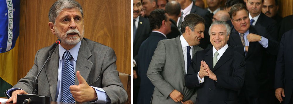 Ex-ministro de Relações Exteriores no governo Lula e ministro da Defesa do governo Dilma Rousseff, Celso Amorim afirma que no exterior é muito clara a percepção de que houve um golpe parlamentar no Brasil, que resultou na retirada da presidente Dilma e na ascensão de Michel Temer ao poder; "Isso é muito grave e todo mundo percebe. Hoje em dia o mundo está muito interconectado e as pessoas veem. Então, jornais como Washington Post, New York Times, Le Monde não são jornais de esquerda que estão criticando o que está se passando no Brasil", afirmou em Amorim em vídeo divulgado pelo PT; "Sem falar que os escândalos continuam a correr e todo mundo tem uma noção clara desses dois pesos e duas medidas" (Foto: Aquiles Lins) Ex-ministro de Relações Exteriores no governo Lula e ministro da Defesa do governo Dilma Rousseff, Celso Amorim afirma que no exterior é muito clara a percepção de que houve um golpe parlamentar no Brasil, que resultou na retirada da presidente Dilma e na ascensão de Michel Temer ao poder; "Isso é muito grave e todo mundo percebe. Hoje em dia o mundo está muito interconectado e as pessoas veem. Então, jornais como Washington Post, New York Times, Le Monde não são jornais de esquerda que estão criticando o que está se passando no Brasil", afirmou em Amorim em vídeo divulgado pelo PT; "Sem falar que os escândalos continuam a correr e todo mundo tem uma noção clara desses dois pesos e duas medidas"