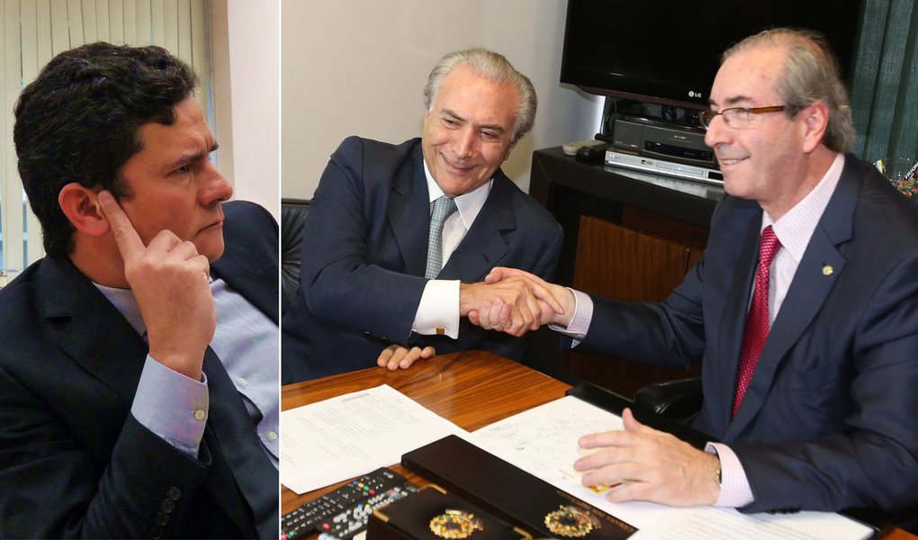 Para o colunista Alex Solnik, ao vetar as perguntas do deputado cassado Eduardo Cunha (PMDB) para sua testemunha de defesa e ex-aliado Michel Temer, o juiz Sergio Moro se utilizou de "dois presos, duas medidas" no âmbito da Lava Jato; "Antes de ser preso, Eduardo Cunha era o maior vilão do Brasil. A comparação mais bondosa que se fazia dele era com o mau caráter do seriado 'House of Cards'. (...) No entanto, bastou ir para o xilindró para ele sair das manchetes", diz Solnik; "Não é mais nem o caso de discutir se Moro está ou não está blindando Temer, isso ficou demonstrado quando ele censurou perguntas de Cunha que comprometem o governo atual em vez de, como um juiz soberano, permitir que a população conheça as entranhas do poder que é por ela sustentado" (Foto: Alex Solnik) Para o colunista Alex Solnik, ao vetar as perguntas do deputado cassado Eduardo Cunha (PMDB) para sua testemunha de defesa e ex-aliado Michel Temer, o juiz Sergio Moro se utilizou de "dois presos, duas medidas" no âmbito da Lava Jato; "Antes de ser preso, Eduardo Cunha era o maior vilão do Brasil. A comparação mais bondosa que se fazia dele era com o mau caráter do seriado 'House of Cards'. (...) No entanto, bastou ir para o xilindró para ele sair das manchetes", diz Solnik; "Não é mais nem o caso de discutir se Moro está ou não está blindando Temer, isso ficou demonstrado quando ele censurou perguntas de Cunha que comprometem o governo atual em vez de, como um juiz soberano, permitir que a população conheça as entranhas do poder que é por ela sustentado"